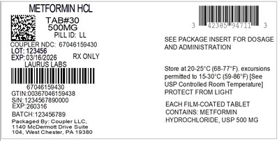 42385-0947-11 METFORMIN HCL 500MG_67046-1594-30.jpg Label - 42385 0947 11 METFORMIN HCL 500MG 67046 1594 30